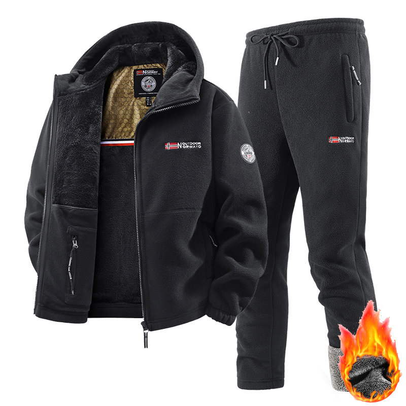 Winter Clothing Pk - Nieuwe winter sportkledingset heren retro trainingspak