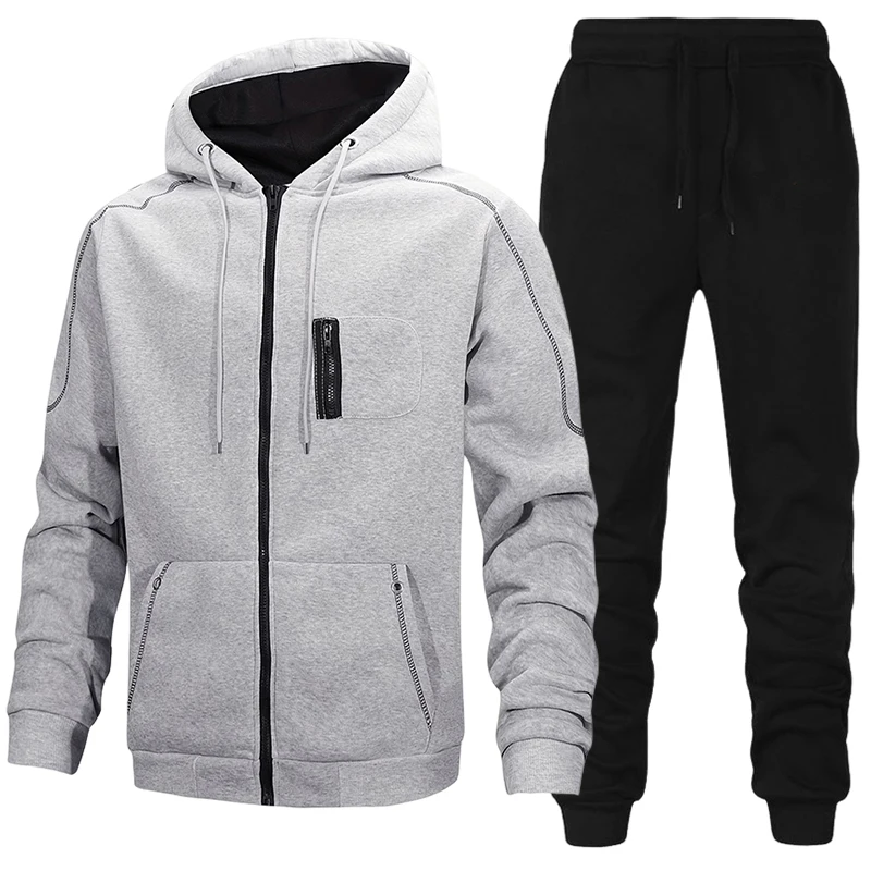 Winter Clothing Pk - Modieus Heren Trainingspak Casual Hoodie Sweatshirts