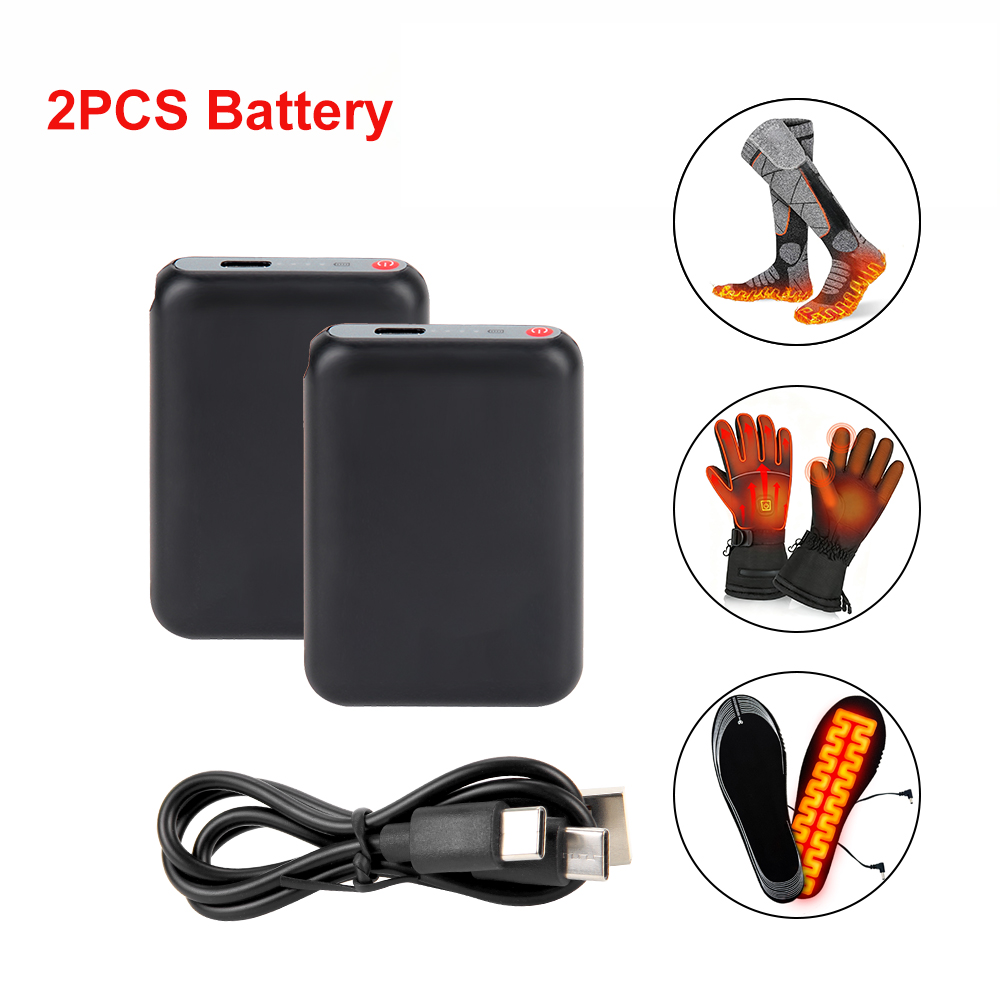 Heated Gloves Electric - 5V 6000mAh Verwarmde Sokken Batterij voor