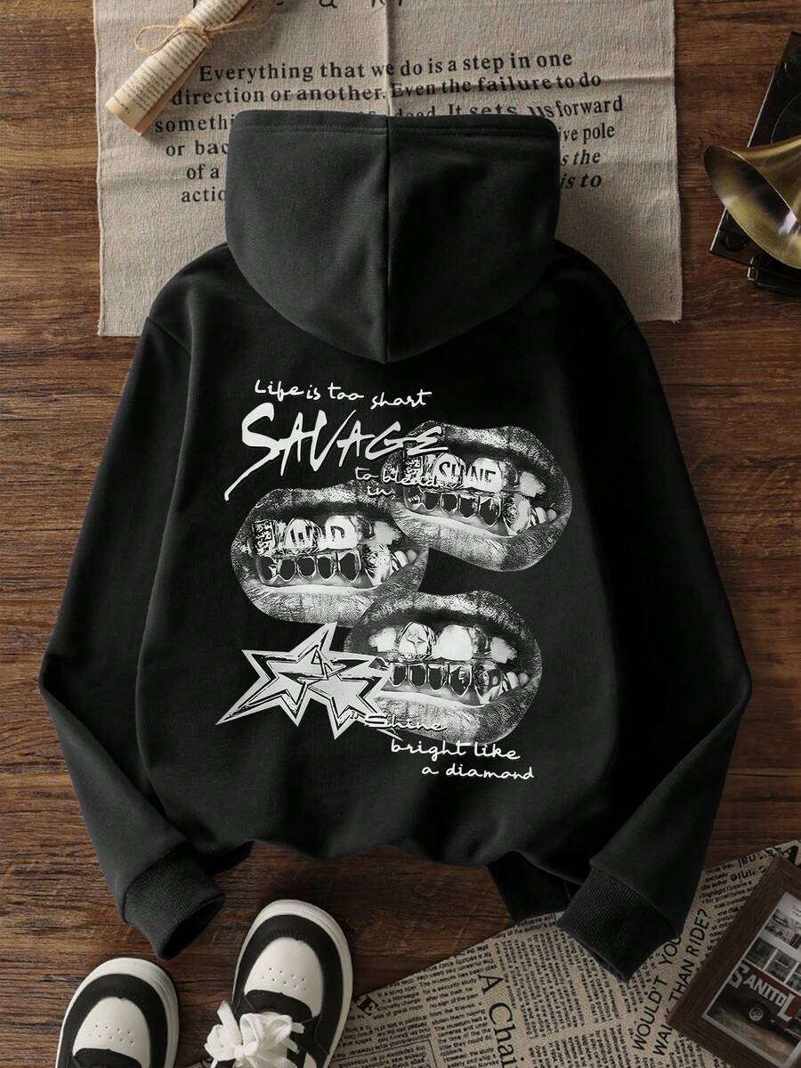 1 stuk: warme, dikke sweatshir - Winter Clothing Drawing recensie en prijs