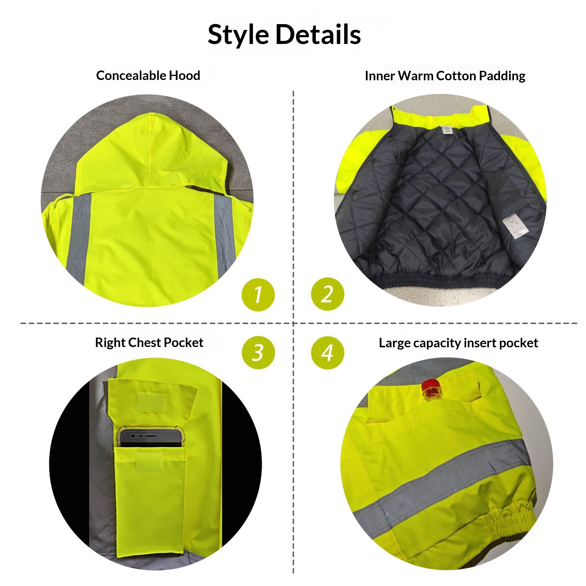Winterjas met hoge zichtbaarhe - Winter Clothing Pk recensie en prijs