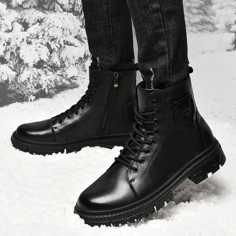Winter Heren Echt Lederen Laar - Winter Clothing Hiking recensie en prijs