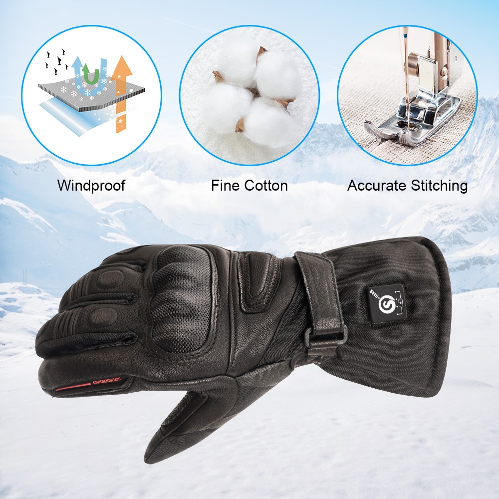 Hoogwaardige, echte leren, ele - Heated Gloves Electric recensie en prijs